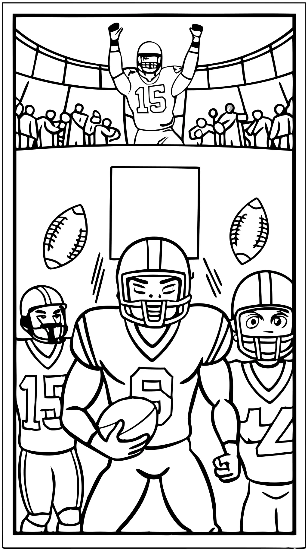 coloring football pages